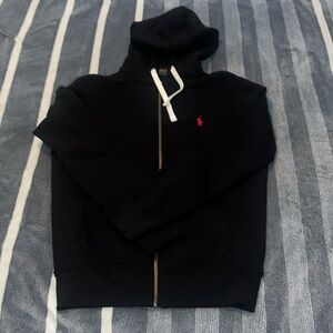 Black Polo Ralph Lauren zipped hoodie